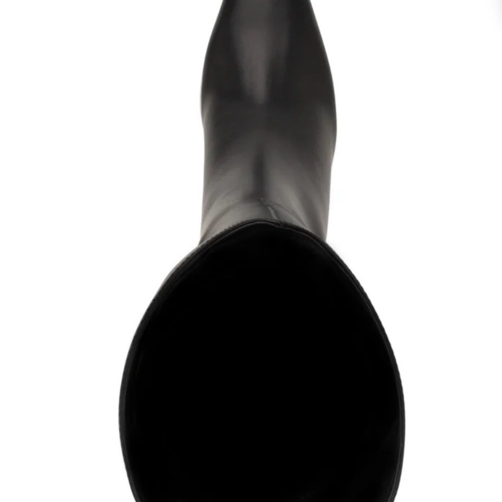 Nine West Black Tall Pointed-Toe Stiletto Boots $65